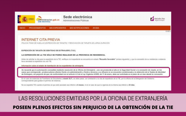 toma de huellas, colapso de citas, resolucion favorable, oficinas de extranjeria, secretaria de estado de migraciones, máchelin diaz, despacho de abogados en madrid, blog de extranjeria