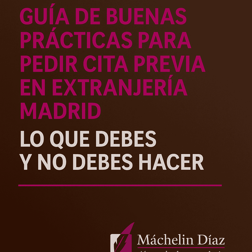 Guía de buenas prácticas para pedir cita previa en Extranjería Madrid: lo que debes y no debes hacer Cita previa y documentación en extranjería (Madrid)