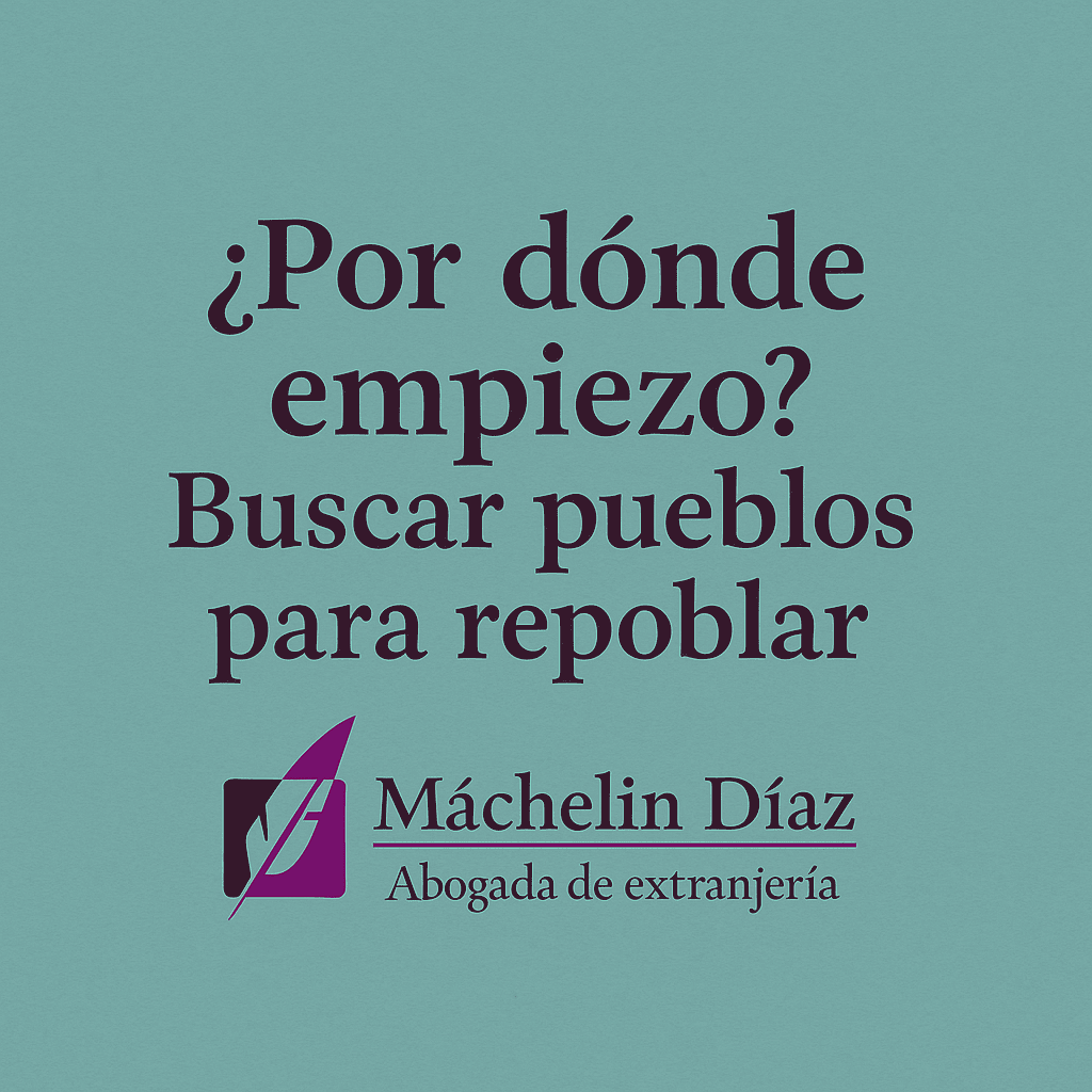 Extranjería, Migración Rural, Vivienda, Repoblación, Oportunidades en España