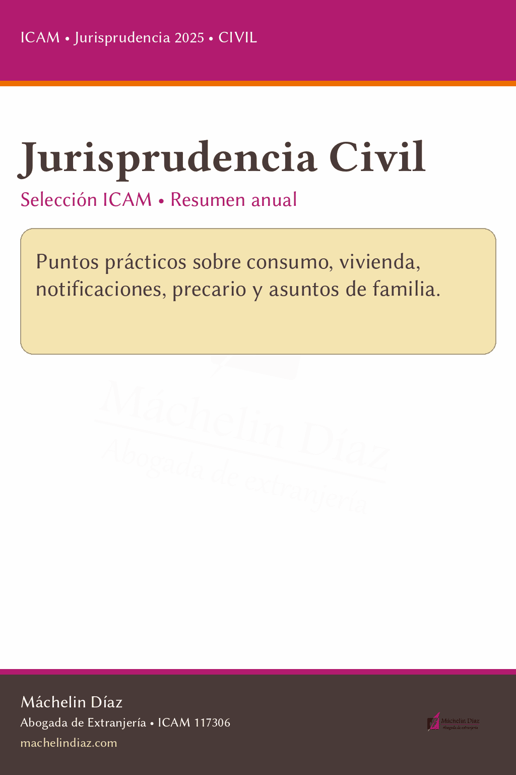 * Abogada de extranjería especializada en nacionalidad española en Madrid (España).