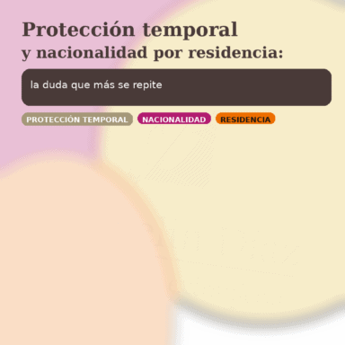 Residencia y protección temporal de abogada de extranjería en Madrid, España.