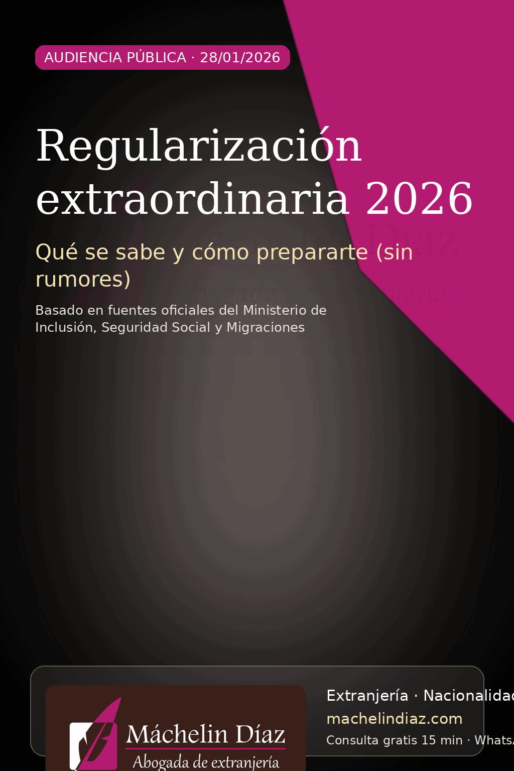 Regularización extraordinaria 2026, abogada de extranjería en Madrid, España.