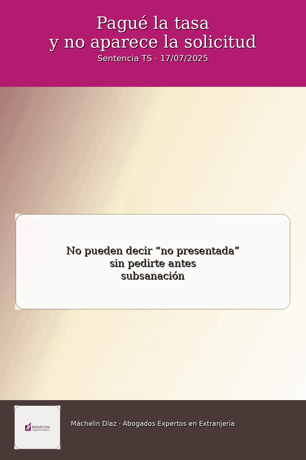Sección de documentos legales en el despacho de abogada de extranjería en Madrid.