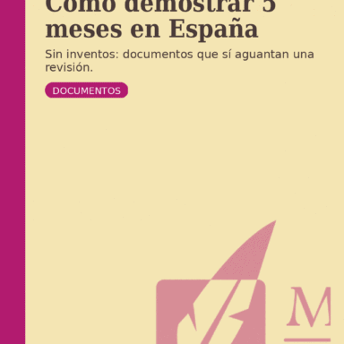 Certificada abogada de extranjería en Madrid, ayudando a demostrar 5 meses en España.