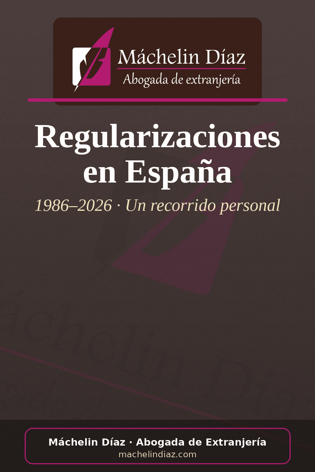 - Abogada de extranjería Máchelin Díaz ofreciendo asesoría en regularización en España.
