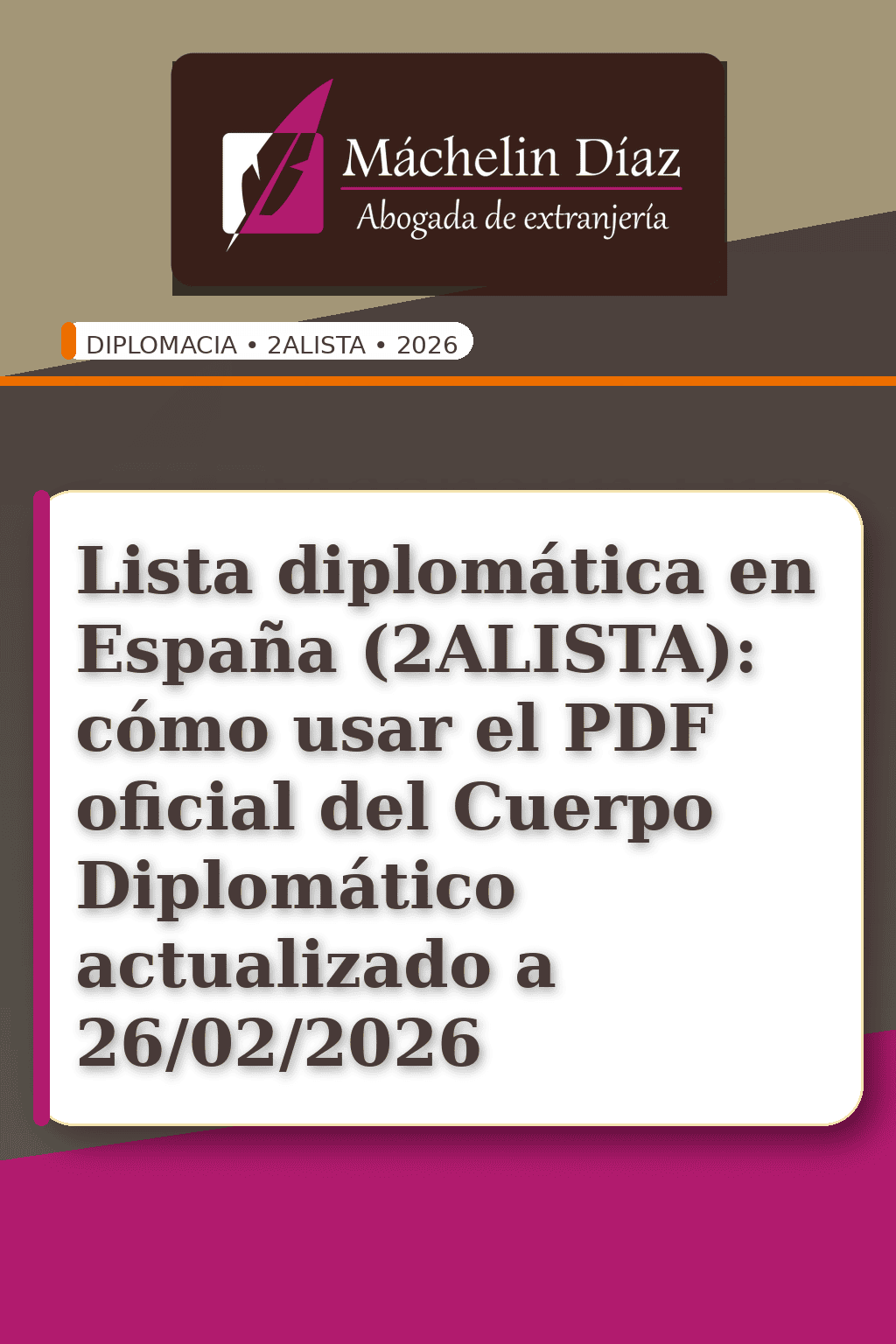 Lista diplomática en España, guía para usar el PDF actualizado del Cuerpo Diplomático.