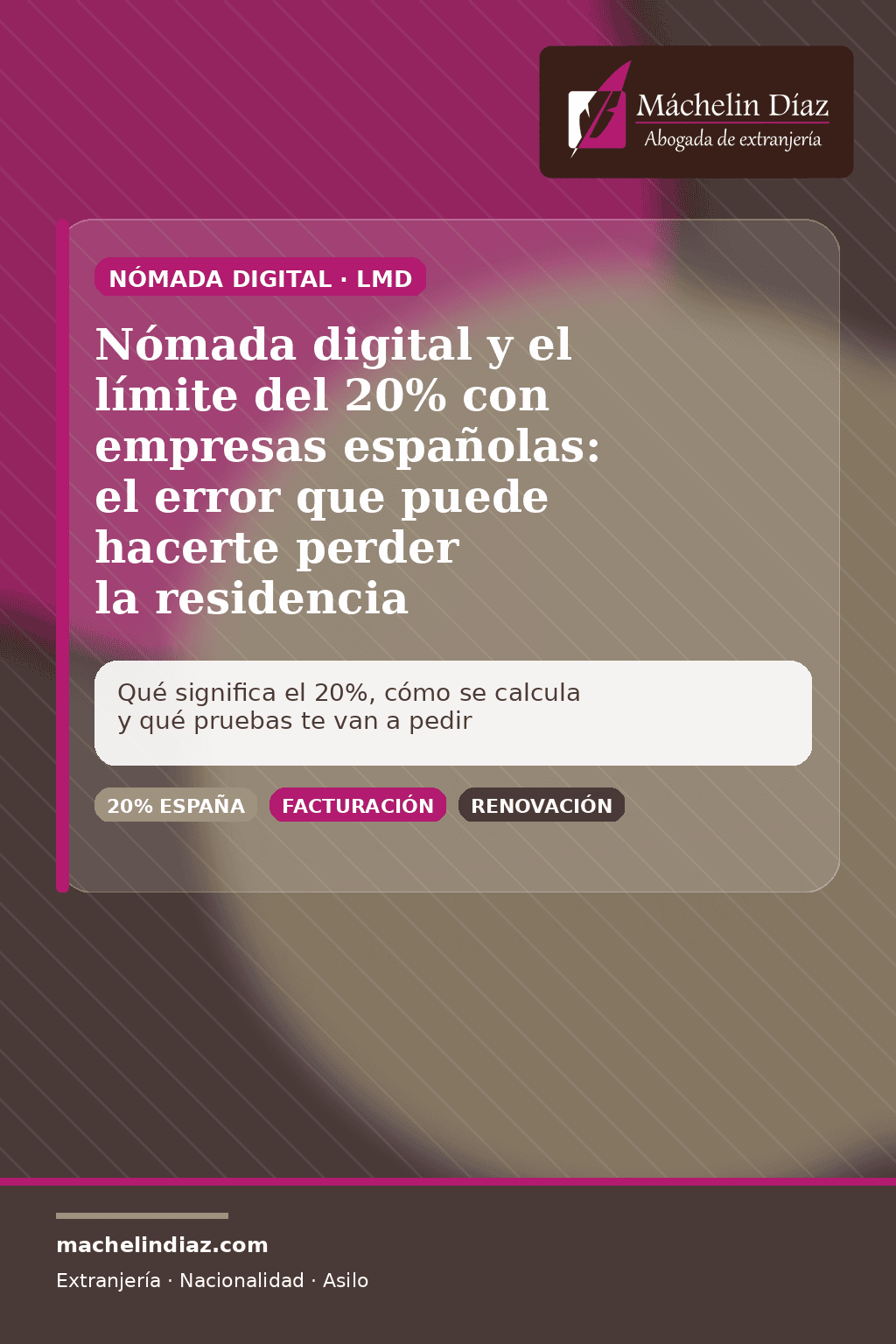 Nómada digital y el límite del 20% con empresas españolas: el error que puede hacerte perder la resi.