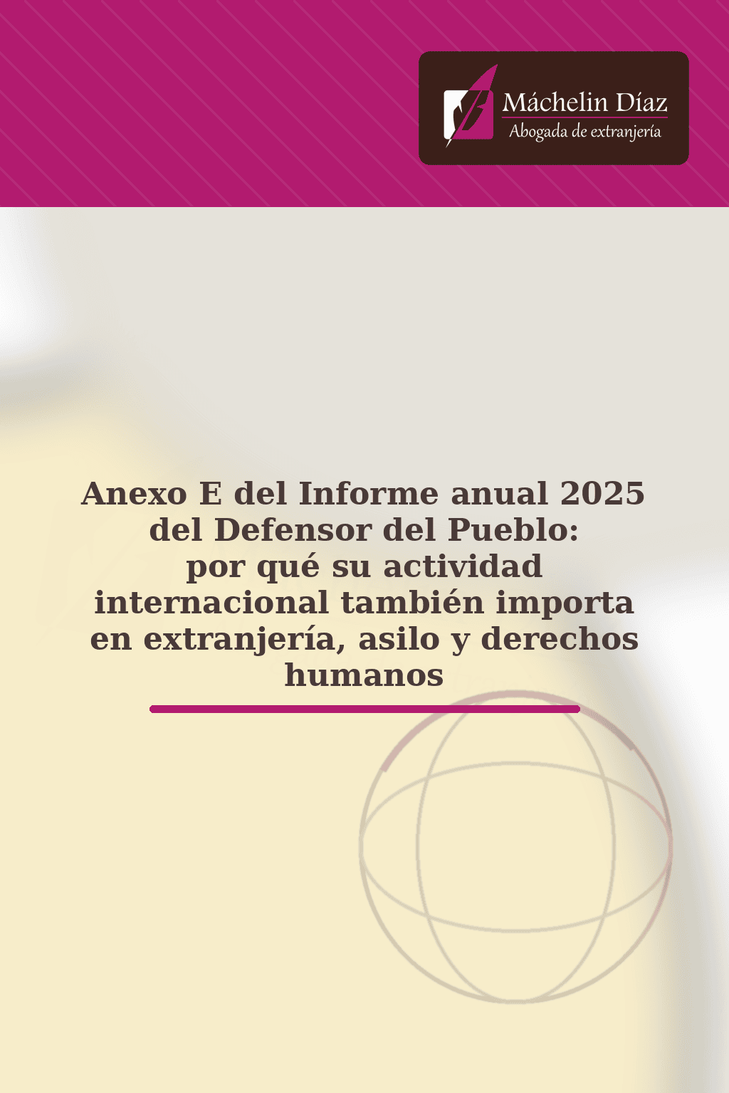Elaboración de un despacho de abogacía especializado en extranjería y nacionalidad española en Madri.