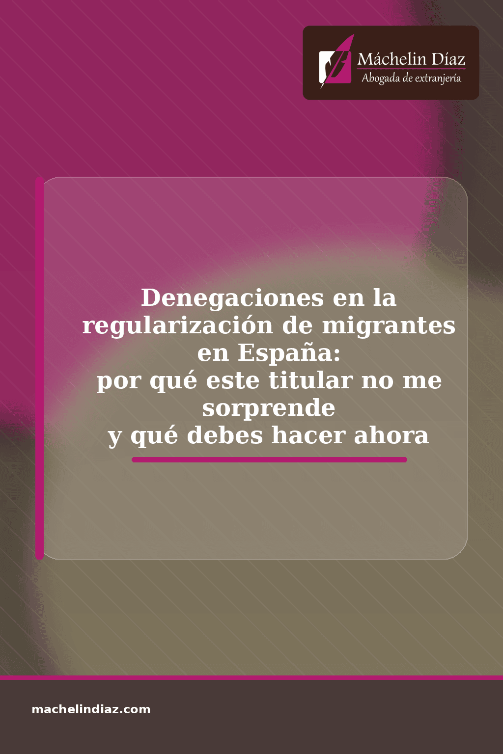 Portada de artículo sobre denegaciones en regularización de migrantes en España.