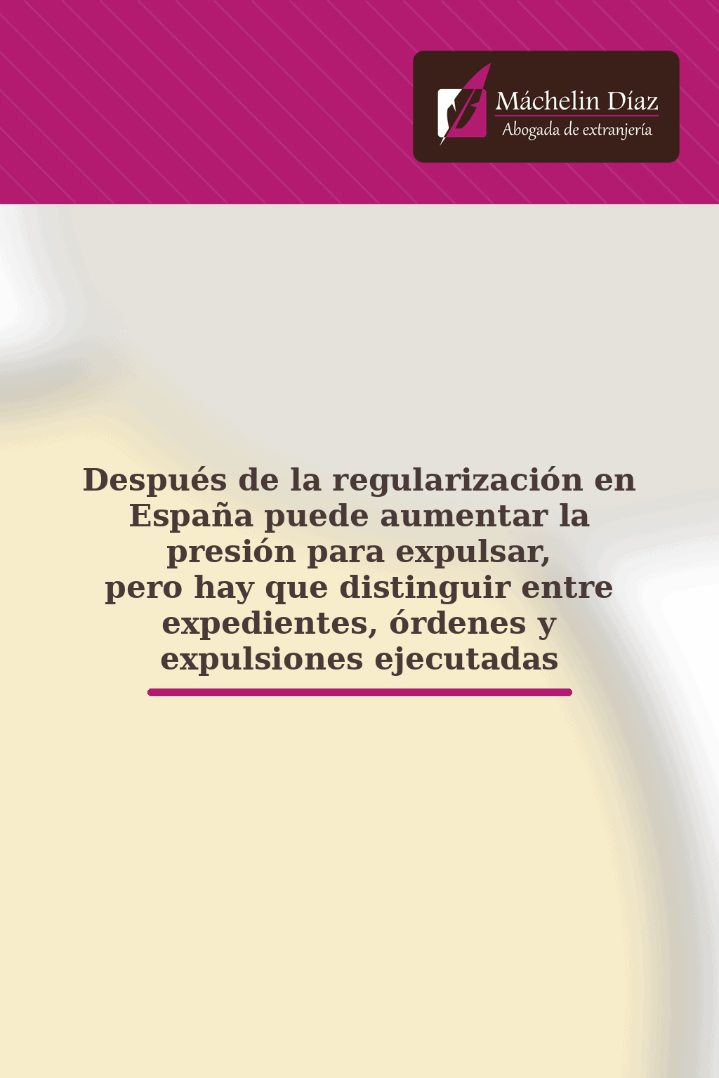 Abogada de extranjería en Madrid explica regularización y expulsiones en España.