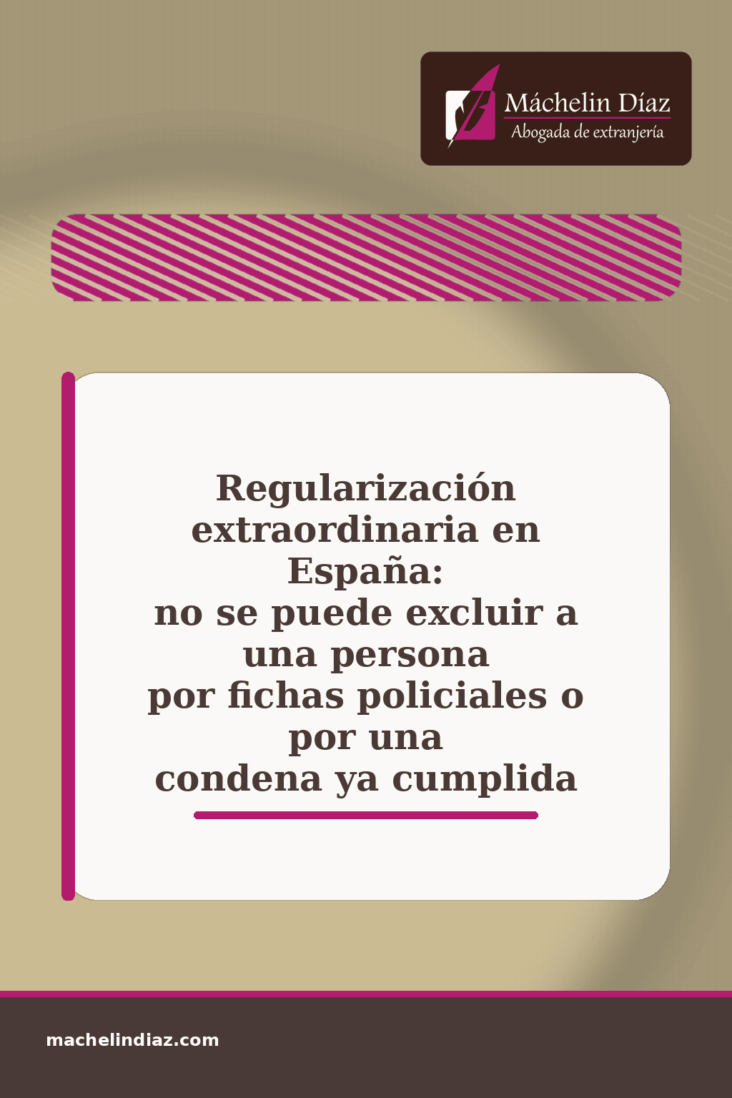 Abogada de extranjería presenta información sobre regularización en España.