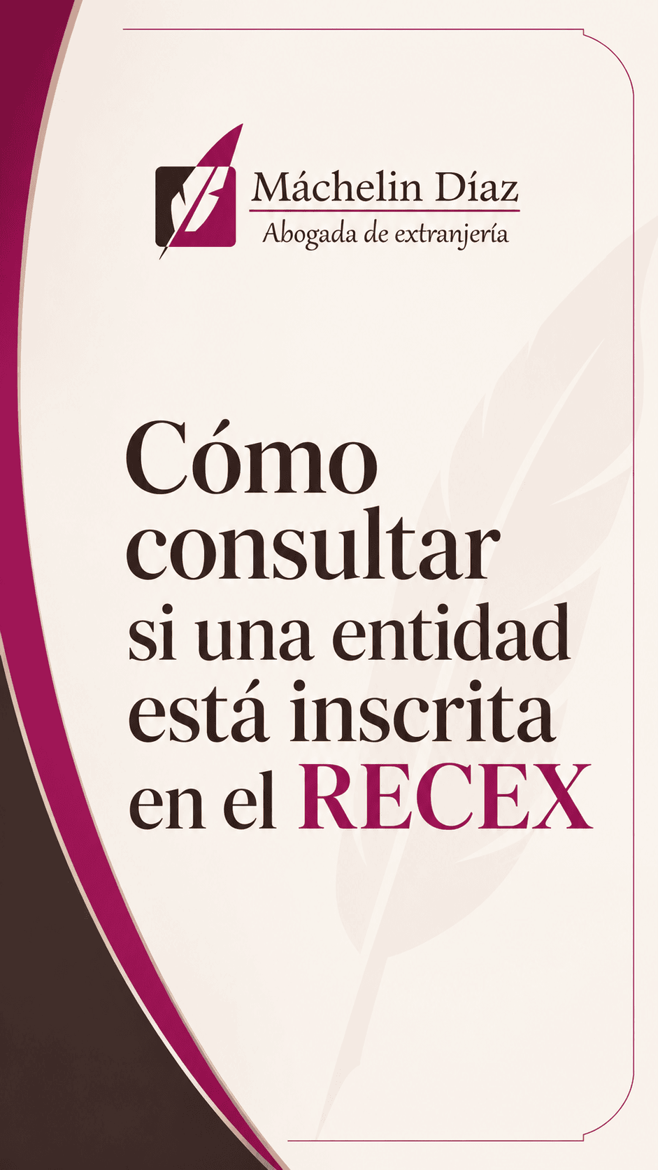Abogada de extranjería explica cómo consultar si una entidad está inscrita en el RECEX.