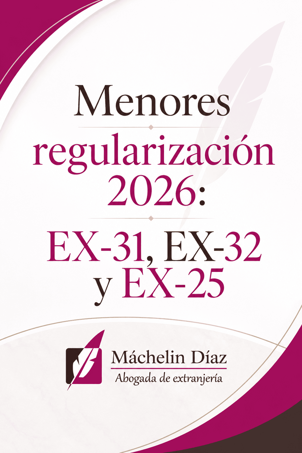 Menores en la regularización 2026, con detalles de exámenes y abogada de extranjería.