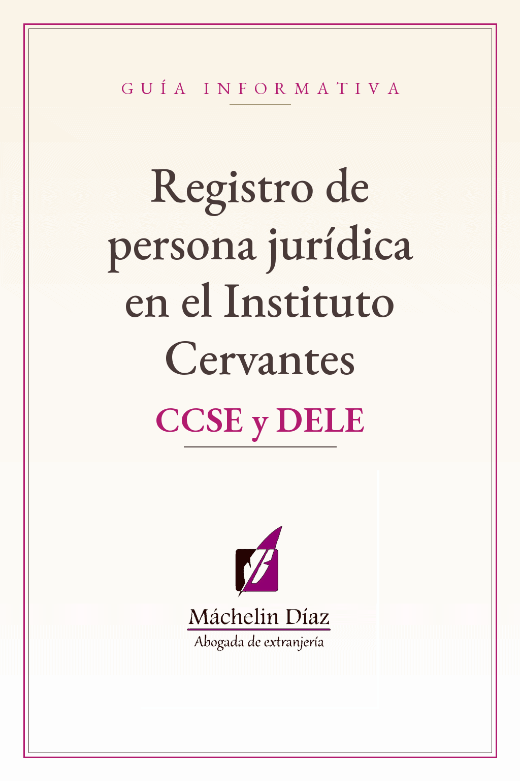 Registro de persona jurídica en el Instituto Cervantes, abogada de extranjería.