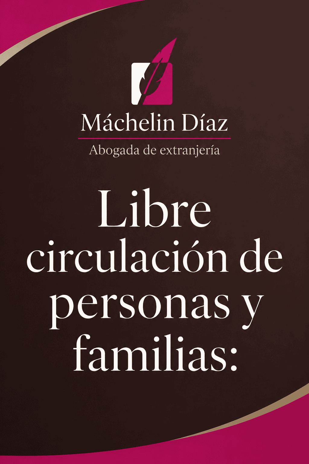 Cartel con logo y texto sobre libre circulación de personas y familias en Madrid.