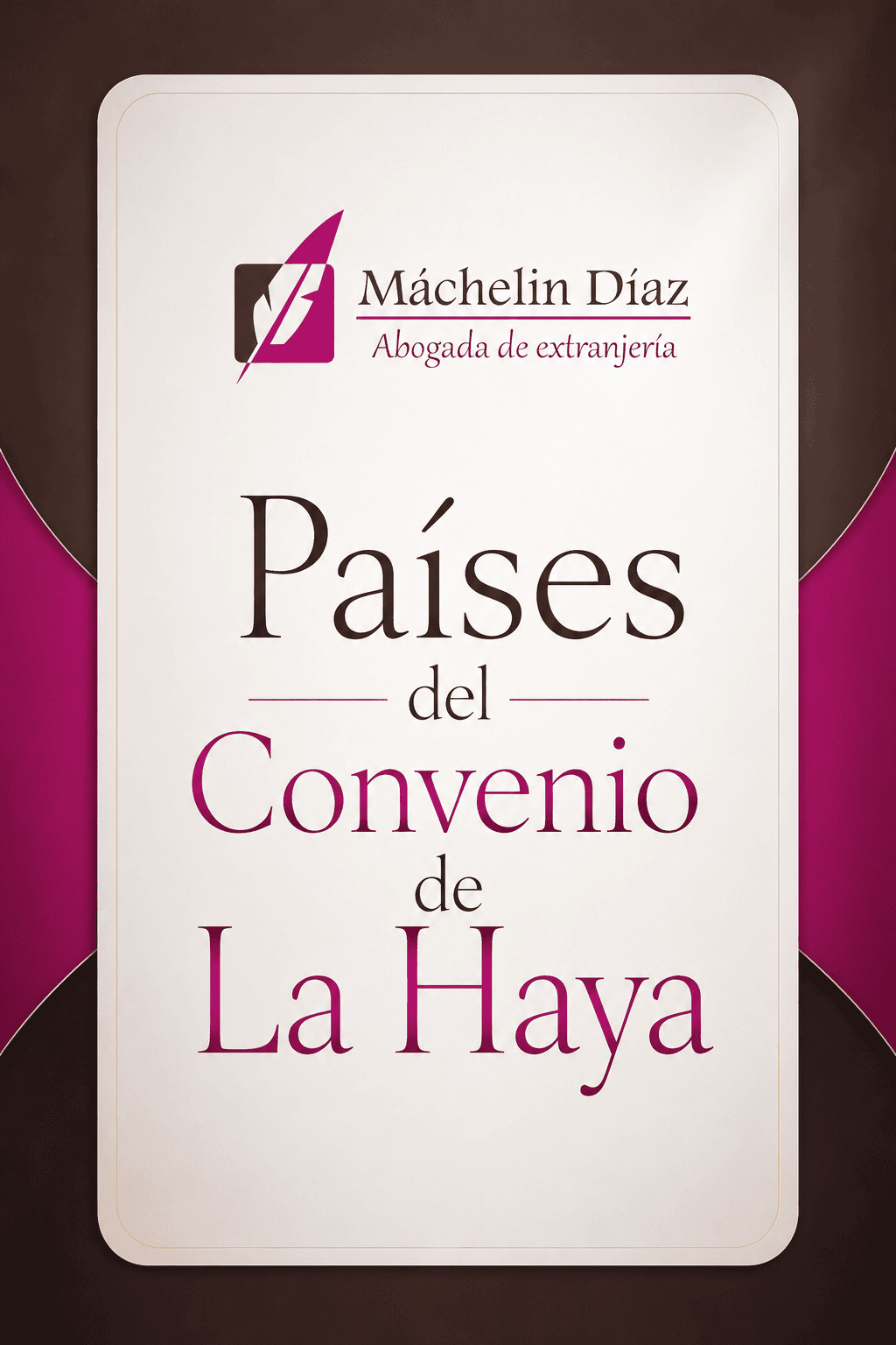 Portada de libro sobre países del Convenio de La Haya por una abogada de extranjería en Madrid.