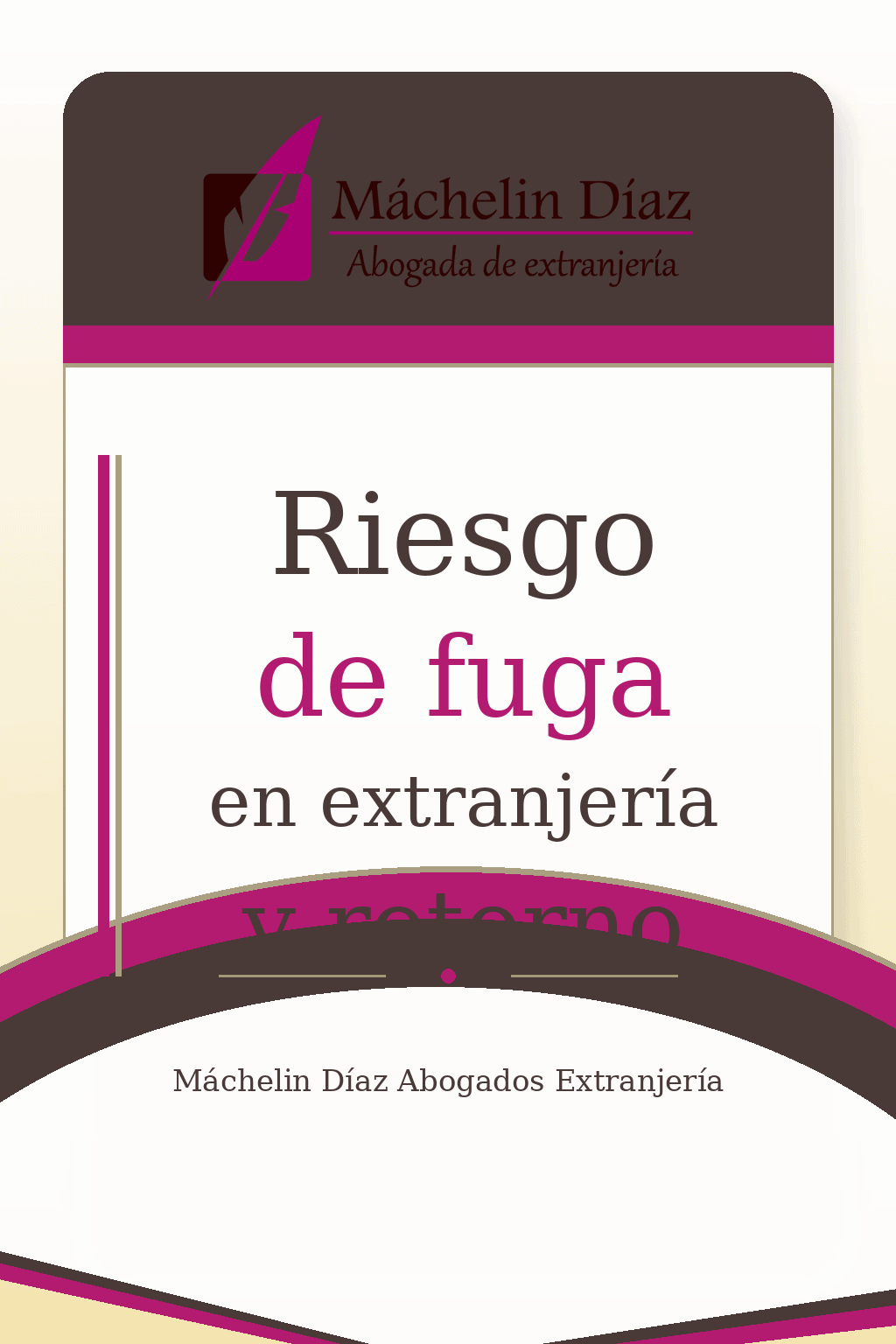 Cartel informativo sobre riesgo de fuga en extranjería y retorno en Madrid.