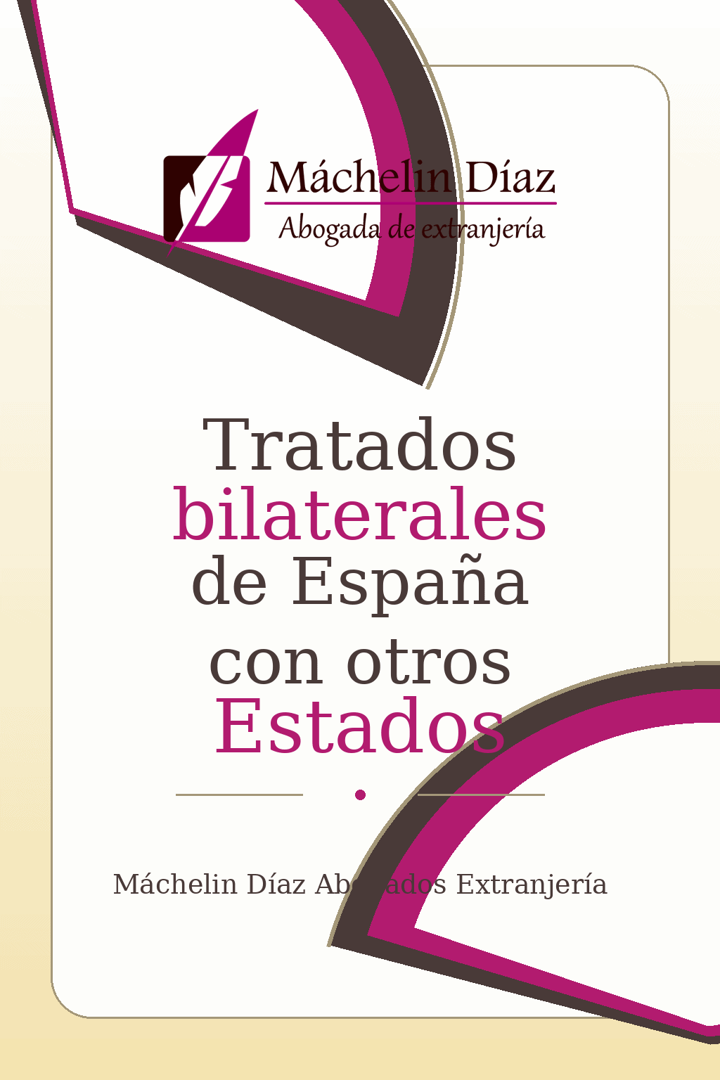 Portada de un libro sobre tratados bilaterales de España con otros Estados.