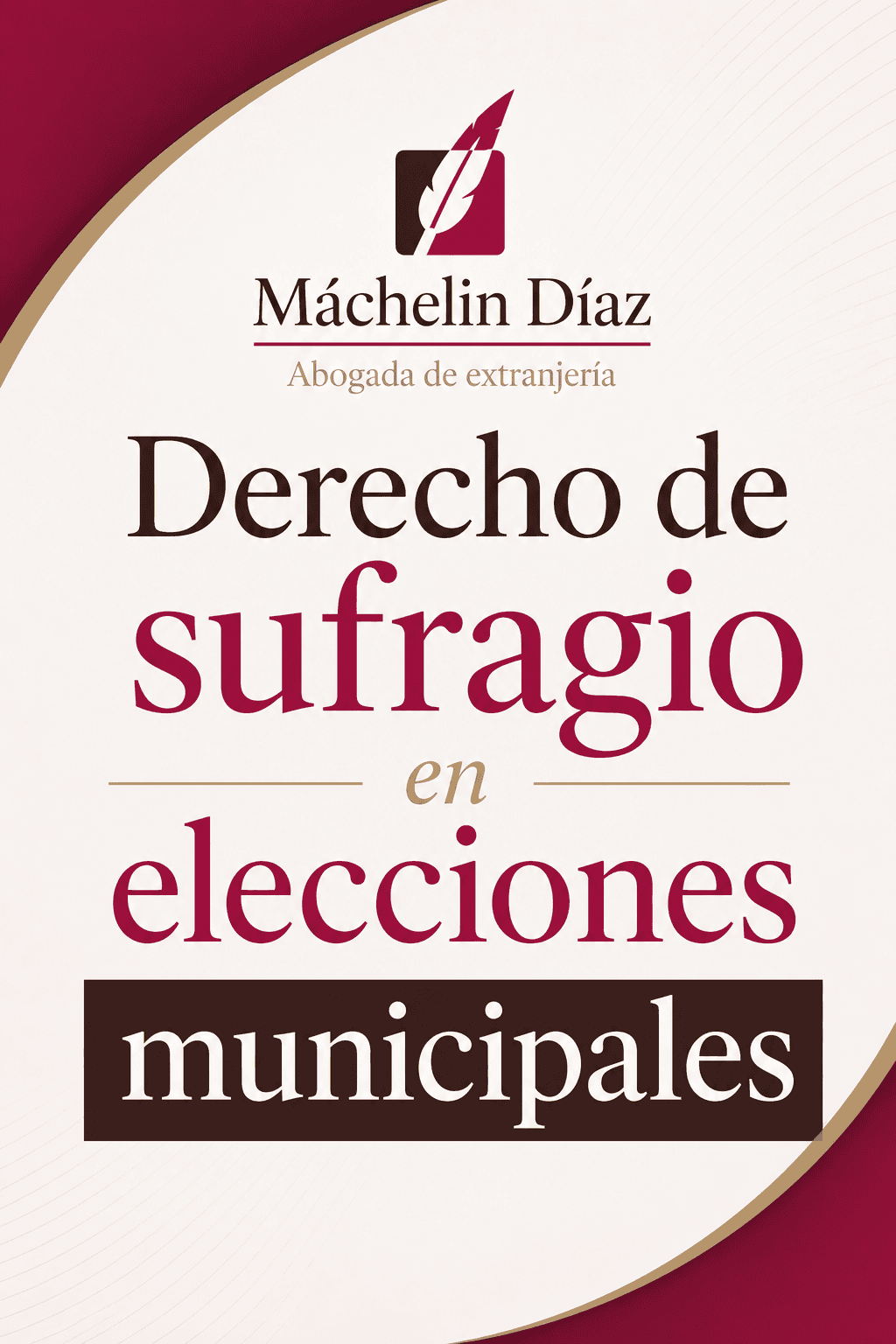 Cartel informativo sobre derecho de sufragio en elecciones municipales en Madrid.