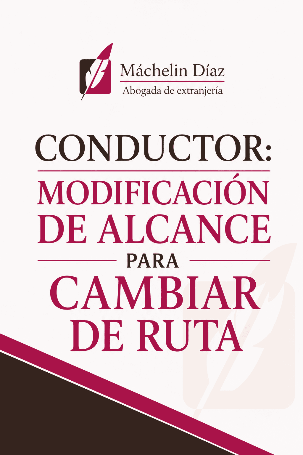 Cartel informativo sobre modificación de alcance para cambiar de ruta en Madrid.