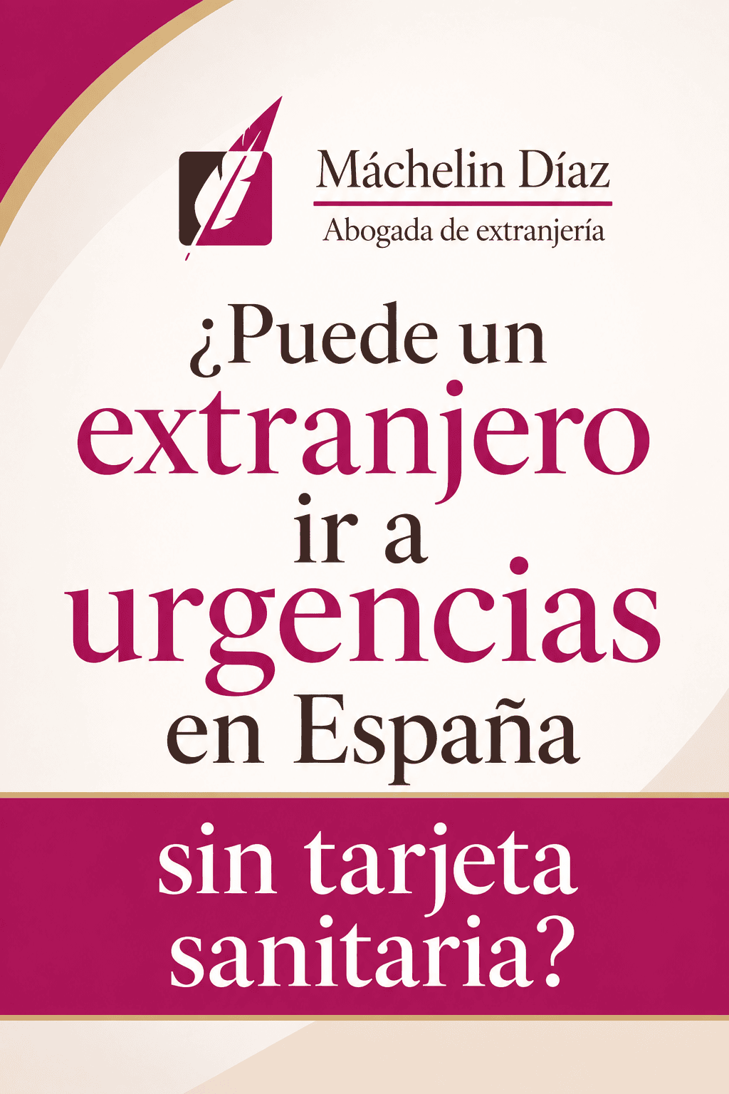 Portada de un libro sobre extranjería y urgencias en España, con texto en español.