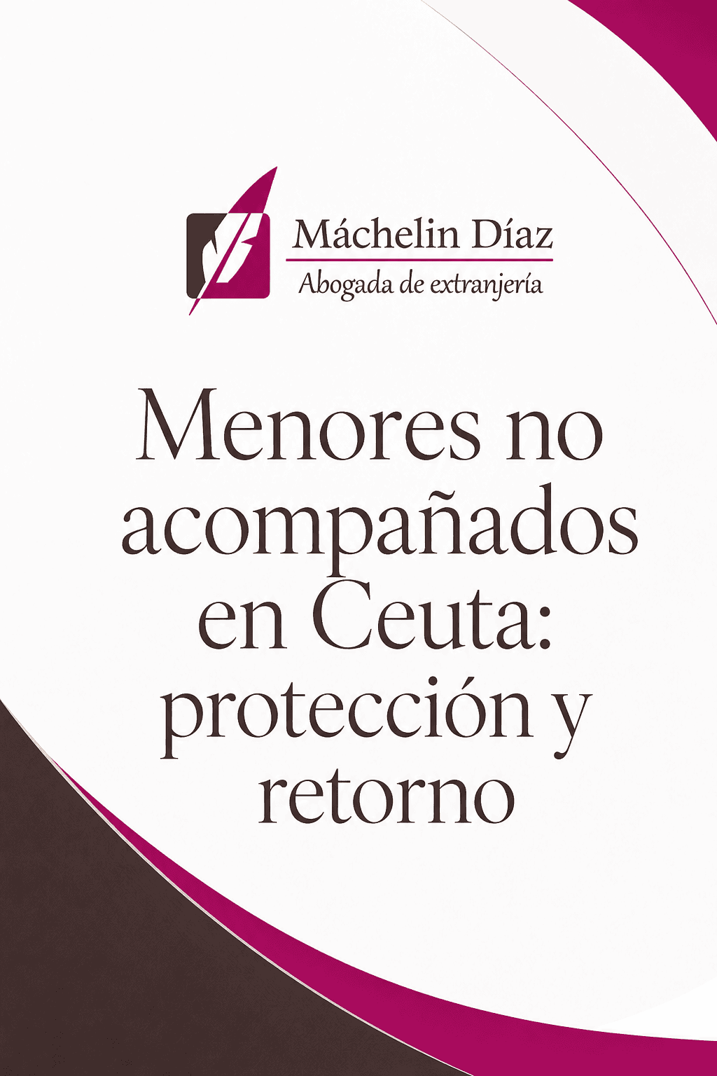 Logotipo de abogada de extranjería y título del post sobre menores en Ceuta.