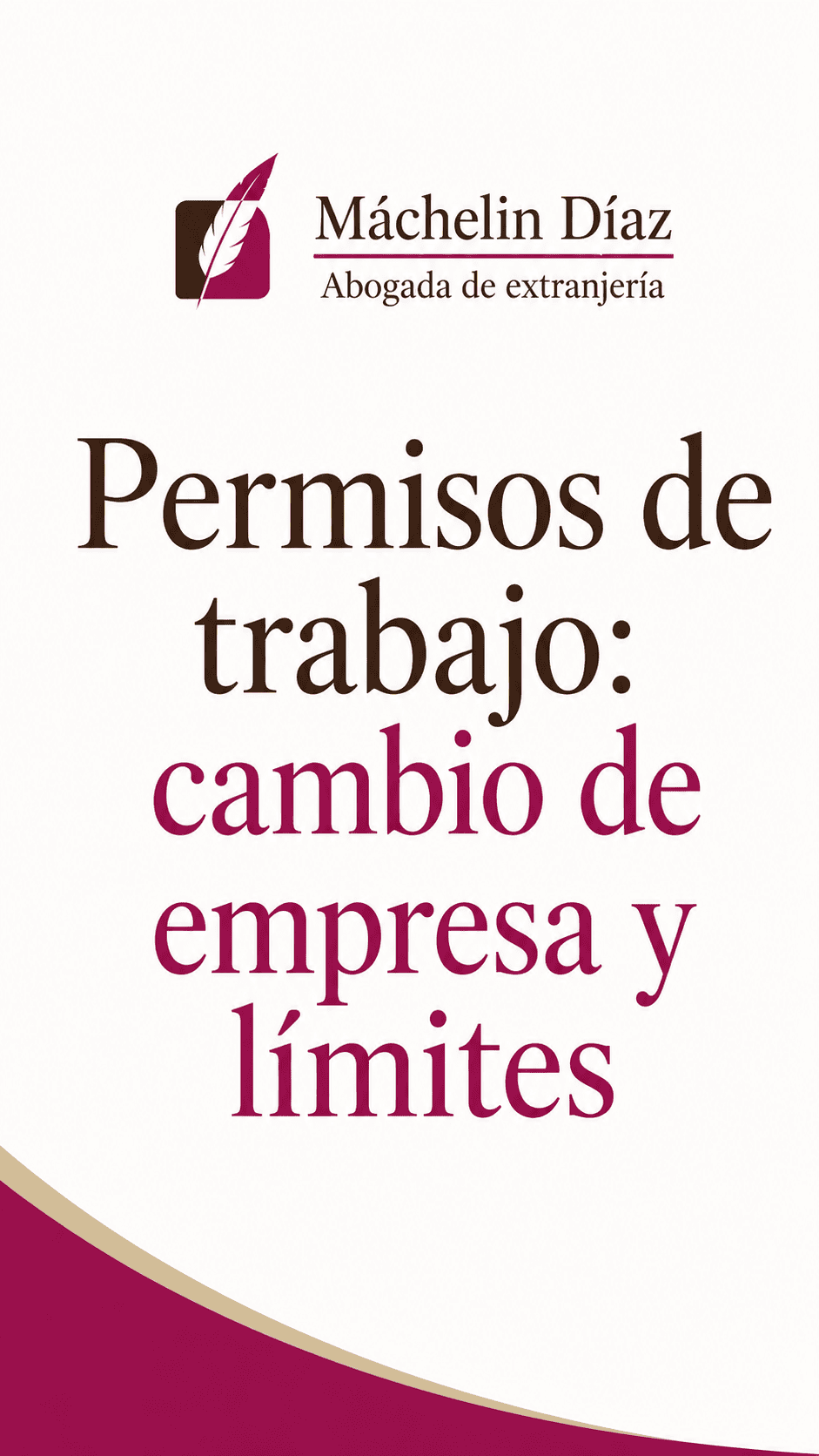 Portada de documento sobre permisos de trabajo y cambio de empresa en Madrid.