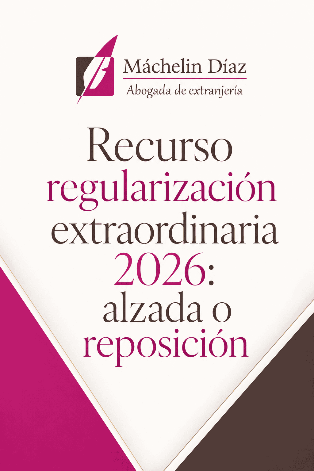 Portada de recurso de regularización extraordinaria 2026 con logo y título en español.