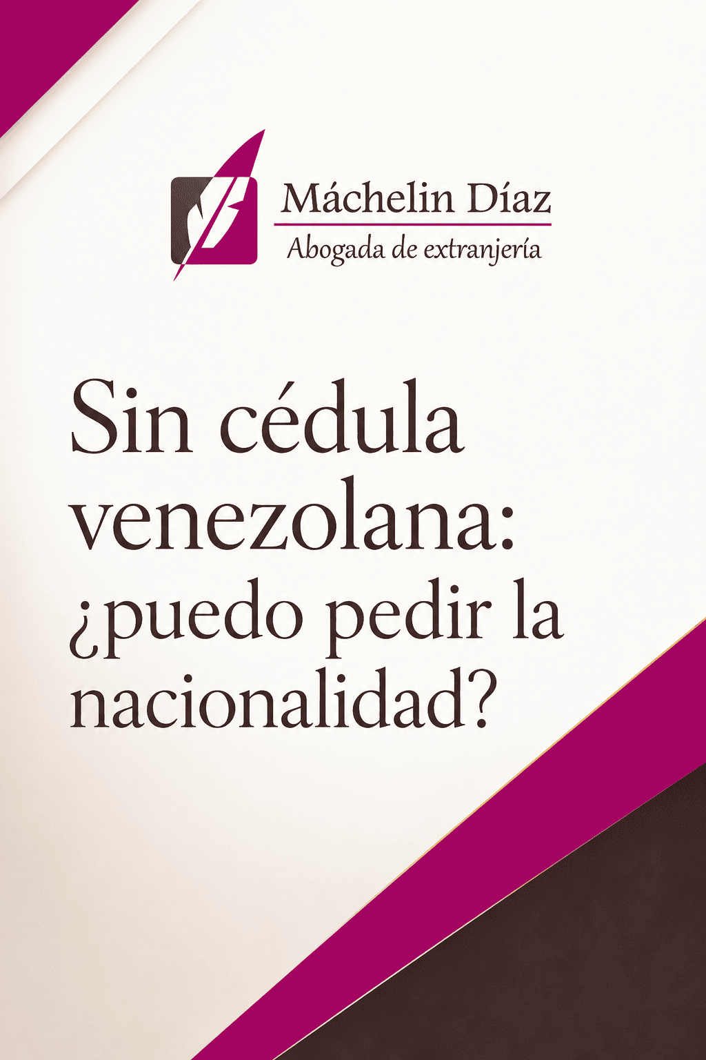 Imagen de una publicación sobre solicitar la nacionalidad sin cédula venezolana.