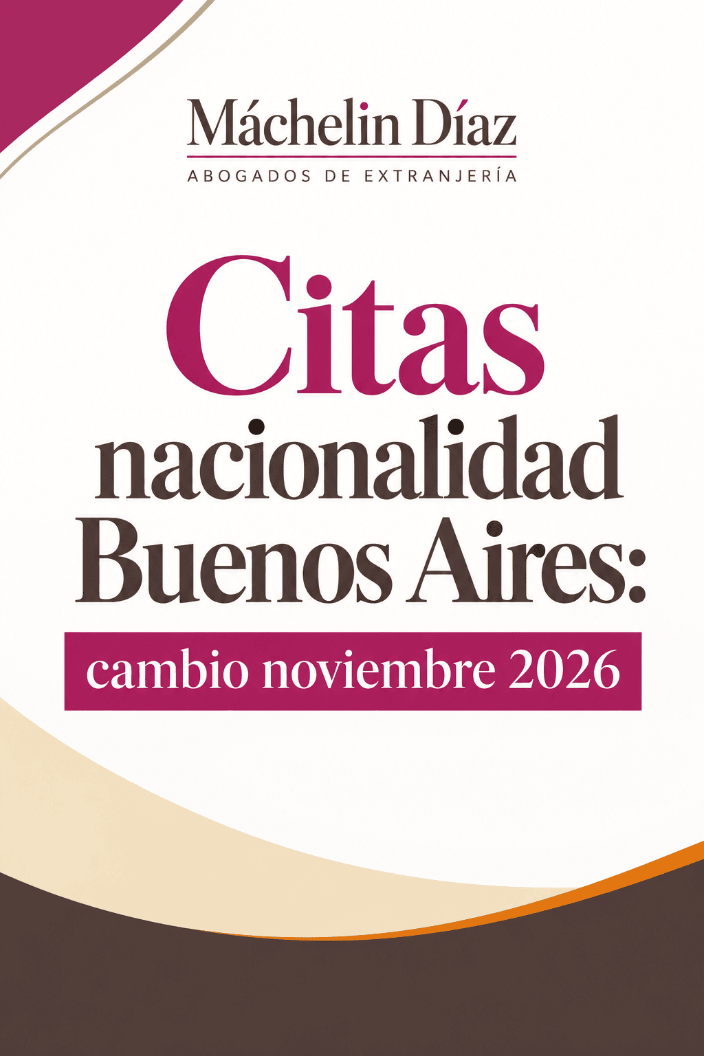 Portada de publicación sobre citas de nacionalidad en Buenos Aires, cambio en 2026.